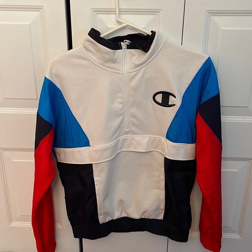 Champion mixed media pullover